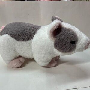 RBI White & Gray Pig Stuffed Animal Plushie Toy 15"